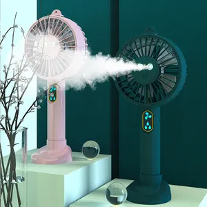 New Design OEM USB Charging Cooling Fan Handhold Mute Electronic Air Cooler Conditioner Spray Companion Mini Air Conditioner Fan
