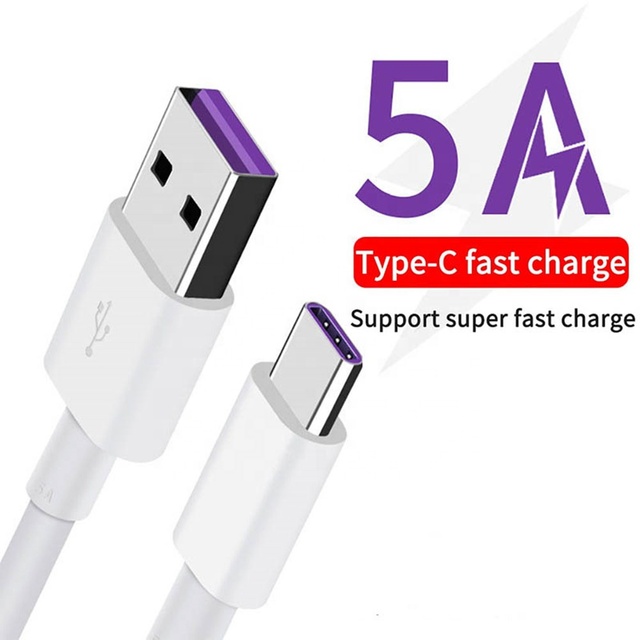 USB Type C Fast Charging Data Cable 0.2m/1m/1.5m/2m 5A USB-C Charger Wire Cord for Mobile Phones Computers 3A Fast Charging