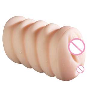 Alat Masturbasi Pria Double Channel Soft Rubber Name Device Airplane Cup Manual Sleeve Blow Plug Exercise <span class=keywords><strong>Sex</strong></span> Toy - Product Image 1