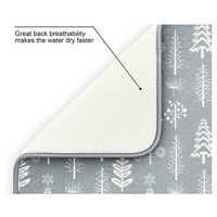 Esun Home Kitchen Tapis de séchage de la vaisselle Produit de nettoyage en microfibre absorbant pour articles ménagers