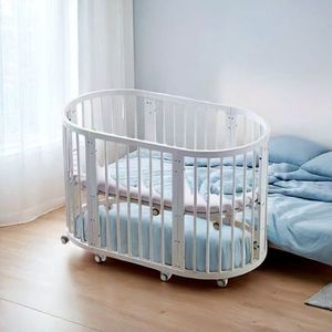 Hiện Đại Bệnh Viện Cấp Rắn Gỗ Thoáng Khí Bé Crib Đa Chức Năng 6 Trong <span class=keywords><strong>1</strong></span> Có Thể Gập Lại Vòng <span class=keywords><strong>Cot</strong></span> Giường - Product Image 4