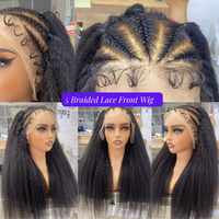 Grosir tenun tangan dan wig untuk WANITA HITAM 5x7 wig depan renda rambut manusia Peru mentah wig Frontal Hd renda rambut manusia