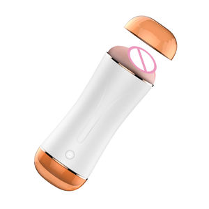 Günstiger Preis Wasserdicht Realistische Handheld Oral Silikon Vagina Vibrierende Sexspielzeug Pussy Vibrator Für Männer Masturbation - Product Image 5