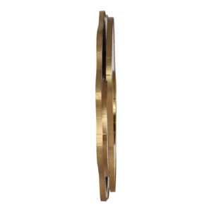 Specchio da parete rotondo decorativo in legno a strati contemporaneo per camera da letto, corridoio, ingresso, soggiorno - Product Image 3
