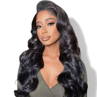 Perruques Lace Front Body Wave pré-collées 13x4 de 36 pouces, transparentes, 100% cheveux humains Remy, logo personnalisé, fournisseur de mode, livraison directe