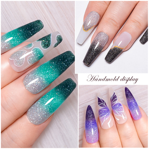 Msruioo 8ml bán vĩnh viễn véc ni ngâm UV LED Nail Gel nhiệt gel sơn móng tay nhiệt độ thay đổi màu sắc gel móng tay - Product Image 5