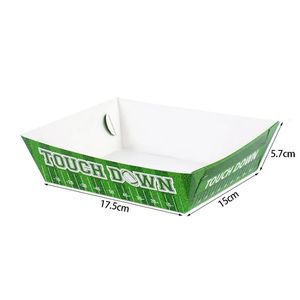 Bandeja de Papel Kraft Reciclable Personalizada al por Mayor, <span class=keywords><strong>en</strong></span> Forma de Barco, Resistente a la Grasa, Desechable, para Servir Pollo Frito y Papas Fritas - Product Image 3
