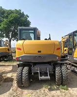 Meilleur prix XE75WD, excavatrice sur roues 7 points, 3 tonnes, machine hydraulique haute performance pour travaux routiers et terrassement