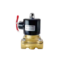 Vanne solénoïde en laiton 2W160-15 NC NO 12V 24V 220V 2 voies 1/2 pouce à action directe pour eau, gaz, air, huile