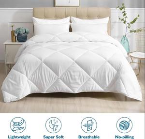 Venta al por mayor de edredón de <span class=keywords><strong>cama</strong></span> de hotel para todas las estaciones, edredón ultraligero de plumas de ganso/pato en tamaño Twin/Queen, edredones al por mayor - Product Image 4