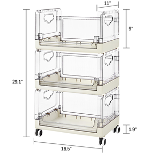Kitchen Rotating Storage Shelves <b>Rack</b> Multi Layer Removable Basket Shelf Storage Holder Organizer With Wheels - Product Image 2