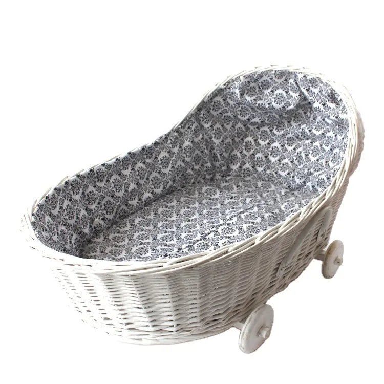 Yanyi 2021 Hot Sale Hand Woven Moses Changing Basket Wicker baby cribs crib Moses Basket Customized