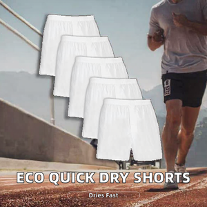 Shorts décontractés en toile tricotée pour hommes, taille mi-haute, nouveau design personnalisable, prix bas, fermeture à cordon, 180g, écologiques, vente en gros - Product Image 2