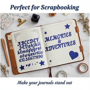 Custom Vinyl Glitter Letter Number Stickers Self-Adhesive Waterproof UV Coated Rectangular DIY Crafts for Photo Frames Candle - Product Image 5