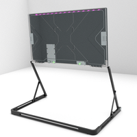 Moniteur portable OEM 15,6 pouces 1080P IPS pliable, extension d'écran d'ordinateur portable Type-C avec haut-parleur intégré pour les professionnels