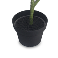 CHUANGFA 90cm artificielle Ficus Pandurata Hance bonsaï olivier en plastique pour la décoration de bureau pour les occasions d'anniversaire et de Pâques
