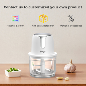 Hachoir à ail et oignon rechargeable par USB, sans BPA, <span class=keywords><strong>coupe</strong></span>-légumes domestique facile, commande par bouton-poussoir, mixeur portable à piles - Product Image 6