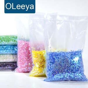 Strass en verre Oleeya Aurora Colors, vente en gros, 12 facettes, 100 grosses unités, strass à dos plat pour DIY, gobelets et dentifrice - Product Image 1