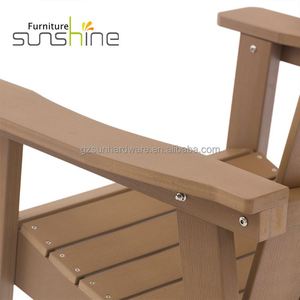 Chaise <span class=keywords><strong>Adirondack</strong></span> en HDPE de différents styles, <span class=keywords><strong>fauteuil</strong></span> en <span class=keywords><strong>plastique</strong></span> imitation bois, chaise haute simple, chaise de bistrot et de bar avec dossier - Product Image 6