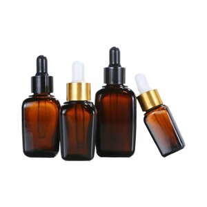 Flacons compte-gouttes en verre ambré de 15 ml avec bouchons noirs - Idéal pour les huiles essentielles et les sérums - Product Image 5