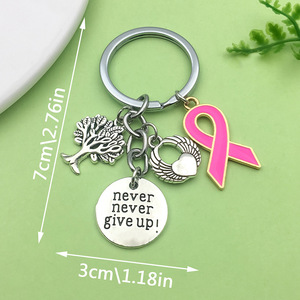 Nevergiveup, ปีกเงินโบราณ, รักต้นไม้แห่งชีวิต, พวงกุญแจภาษาอังกฤษที่สร้างแรงบันดาลใจ, กระเป๋าเป้สะพายหลัง, จี้เครื่องประดับ - Product Image 3