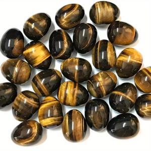 Huevos de Ojo de Tigre Amarillo Pulidos al Estilo Bohemio, Piedra de Cristal Natural, de Alta Calidad, Tendencia de Moda, Decoración para el Hogar, Regalos Seguros, Venta al Por Mayor - Product Image 1