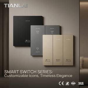 Interruptor de Luz Inteligente Empotrable TianLai Zigbee Tuya con Panel Táctil, Sin Neutro, con Capacitor, Compatible con Alexa y <span class=keywords><strong>Google</strong></span> Home - Product Image 5