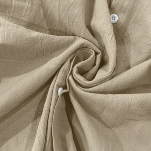 Camicie Casual da <span class=keywords><strong>Uomo</strong></span> in <span class=keywords><strong>Lino</strong></span> Traspirante a Maniche Lunghe con Colletto alla Coreana in Tinta Unita Stile Cinese Moderno - Product Image 6