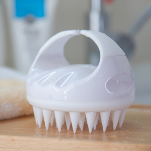 Cepillo de Silicona para Masaje del Cuero Cabelludo, Desenreda el Cabello Blanco, Cuidado del Cuero Cabelludo, Masajeador de Cabeza de Plástico - Product Image 1