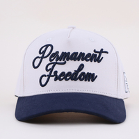 Casquette de baseball OEM pour homme, nouveau style, qualité supérieure, visière arrondie, 5 panneaux, bicolore, broderie 3D, vente en gros, casquette de baseball A-Frame pour homme