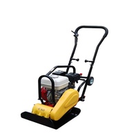 Compacteur de sol à plaques diesel VIBROPAC SS-PC60 certifié CE, moteur Honda GX160/Loncin, puissance maximale 10,5 KN, machine à déplacement unidirectionnel vers l'avant