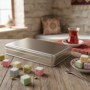 Lata Rectangular 1 lt Lokum Caja 140x240x36mm 1 lt Tapa Deslizante - Product Image 3