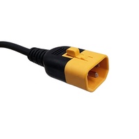 Cable de Alimentación de 10A 250V con Conector V-Lock IEC C14 a IEC C13, H05VV-F 3*0.75mm