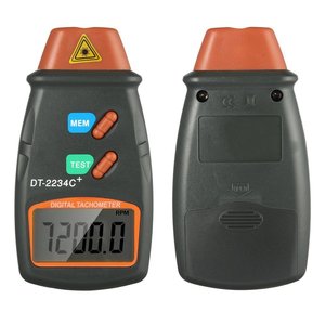 เครื่องวัดความเร็วรอบแบบเลเซอร์ DT2234C +,เครื่องวัดความเร็วรอบเครื่องวัดความเร็วรอบหน้าจอ LCD ดิจิตอลแบบไม่สัมผัสขนาดเล็ก - Product Image 4