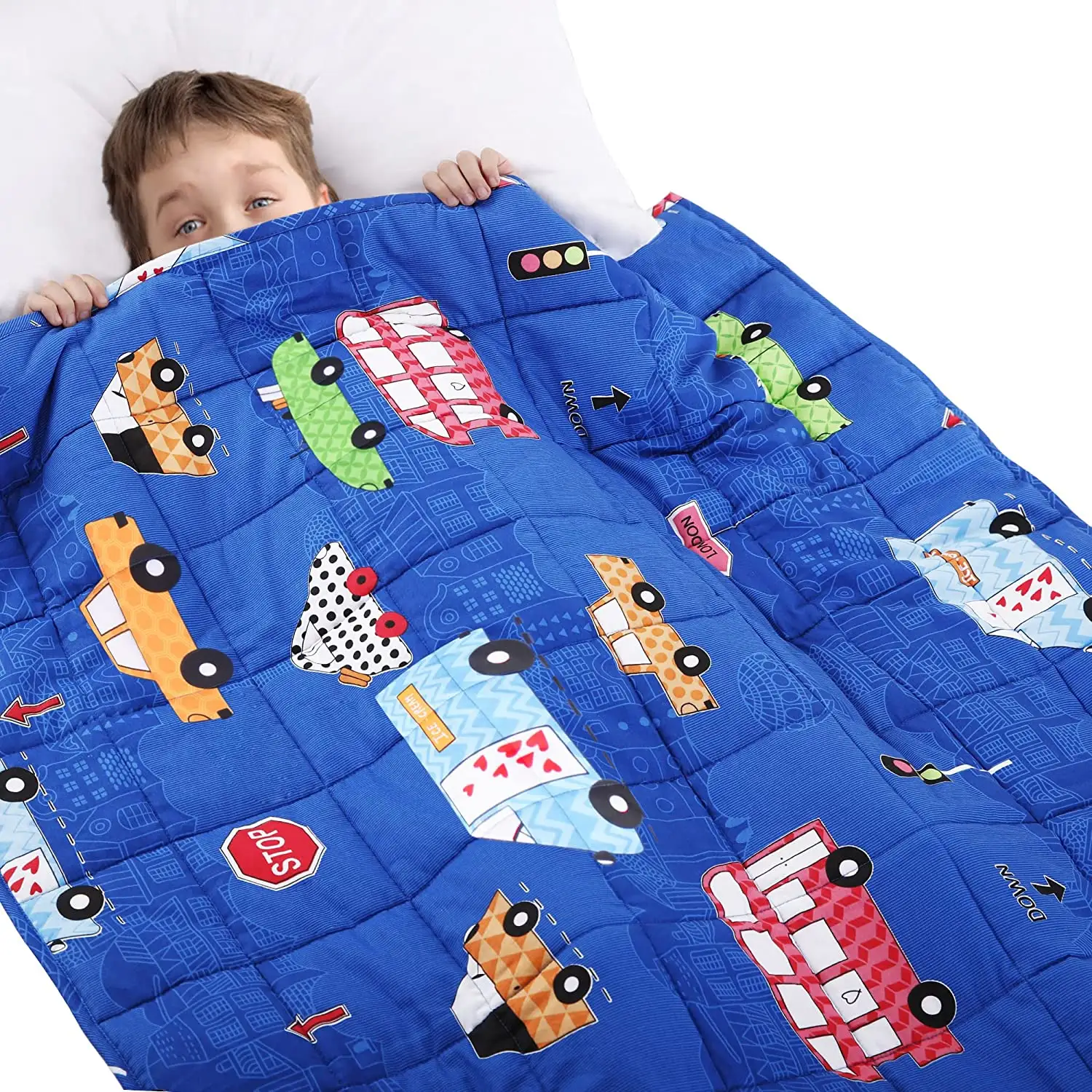 Customable Pattern Therapy Autismo Algodão Refrigeração Adulto Crianças Luxo Pesado Cobertor Para Toda a Temporada