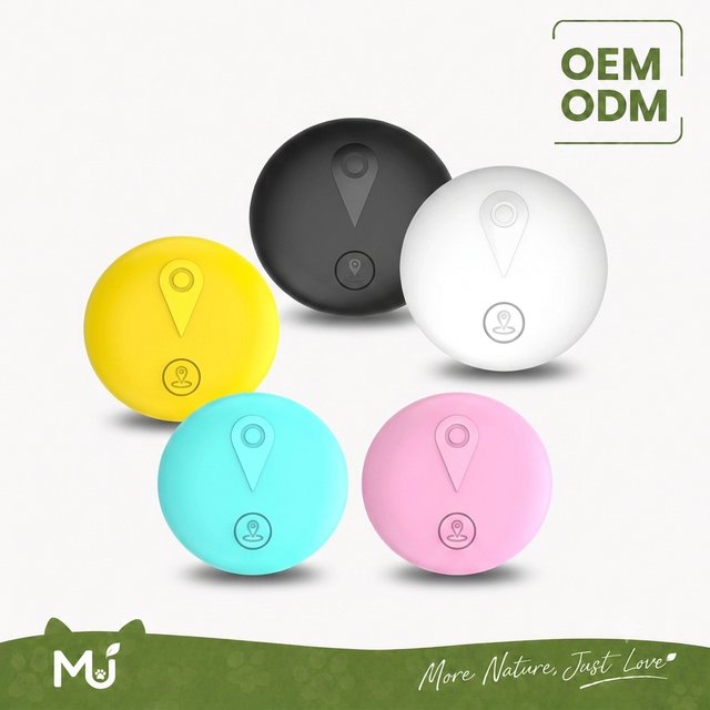 Mini Smart GPS Tracker F18 ABS Pet Anti-Lost Locator Works with Apple Find My Global Bluetooth Item Finder