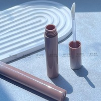 Tube d'emballage vide pour brillant à lèvres en ABS, personnalisé, rond, effet miroir lumineux, 3 ml