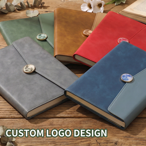 Best-selling School Supplies - Student Hardcover <b>Notebook</b> with Embossed Logo Customized PU Leather <b>Diary</b> Book for Promotion - Product Image 1