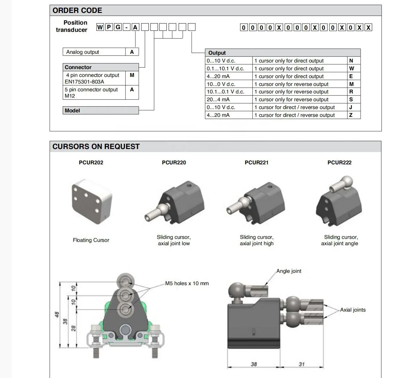 GEFRAN WPG-A WPP-Aシリーズ非接触磁気抵抗線形位置変換器交換センサーオリジナル