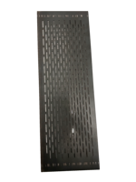 Plaque de treillis métallique noire à armure simple perforée avec un design durable et élégant pour les machines minières