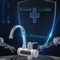 Robinet d'eau chaude électrique instantané avec chauffe-eau intégré, affichage numérique, robinet de cuisine pour l'eau chaude et froide