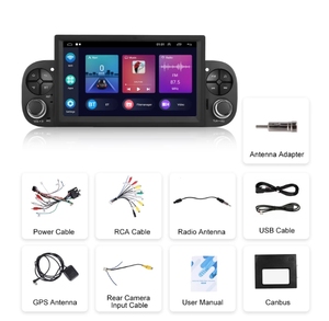Autoradio Android pour <span class=keywords><strong>FIAT</strong></span> <span class=keywords><strong>Panda</strong></span> 2013 2014 2015 2016 2017 2018 2019 Lecteur Multimédia Navigation GPS Carplay Auto Stéréo - Product Image 3
