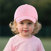 Casquette de baseball réglable en coton avec logo personnalisé, protection solaire et imperméable pour bébés garçons et filles, perforée au laser, idéale pour l'été