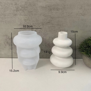 Stampi in Silicone per Vasi Circolari Grandi e Piccoli, Stampi per Gesso e <span class=keywords><strong>Resina</strong></span> <span class=keywords><strong>Epossidica</strong></span>, per Creazioni Artigianali e <span class=keywords><strong>Gioielli</strong></span> - Product Image 3