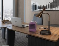 Ventilateur humidificateur d'air portable électrique mini, avec réservoir d'eau de 700 ml, possibilité d'ajouter des glaçons, DC, pour la maison et l'hôtel