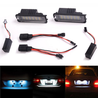 Accessoires de voiture numéros LED lampes de plaque d'immatriculation pour VW Golf MK4 MK5 MK6 Passat Polo