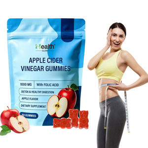 Gummies au vinaigre de cidre de pomme ACV bio avec la mère, 1000mg, Keto, Détox intestinale, Immunité, Perte de poids, Végétalien, Marque Blanche Fabriqué aux États-Unis - Product Image 1
