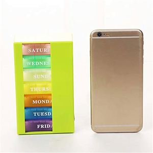 21 Compartments Organizer Square Shape Colorful <b>7</b> Day <b>Tablet</b> Storage Box Stock Pill Box - Product Image 3