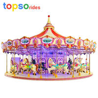 Manèges de carrousel de luxe à 36 places, jeux amusants, équipement d'amusement extérieur de grande taille pour adultes, manège de carrousel à vendre