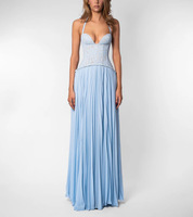 Nouvelle Robe Longue Plissée à Bretelles pour Femme, Style Européen et Américain, Hiver 2026, Sexy, Dos Nu, Col Bas, Taille Haute
